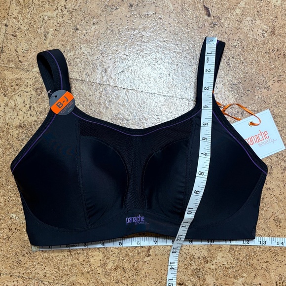 Panache Sport Marvel Wireless Sports Bra NWT In Black Sz 34DD - Picture 13 of 15